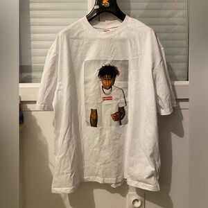 Supreme NBA Youngboy White Photo Print Tee size XL brand new